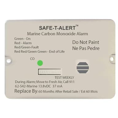 MTI Industries 62-542-R-MARINE-WH Detector Marine Co Alarm White