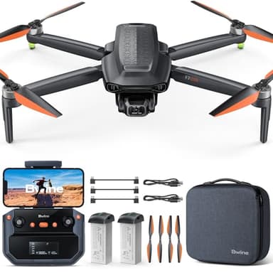 Bwine F7GIM 6K Photo Drone with Camera for Adults, 3-Axis Brushless Gimbal, 4K/30fps Video, GPS Smart Control, Plus 70Mins Flight Time, 10000Ft FPV Digital Transmission and TOF Safety Support