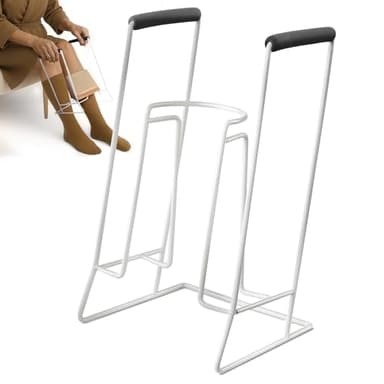 Stocking Donner Sock Aid Tool for Compression Socks Men or Women - Strong Metal Design with Soft Foam Grips - Dressing Aid Hip Kit for Easy Use with Stockings and Compression Socks - Regular