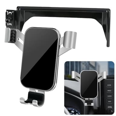 LUNQIN Car Phone Holder for 2019-2025 Toyota RAV4 LE XLE & 2019-2025 RAV4 Hybrid LE XLE SE Woodland XLE-Premium & 2021-25 RAV 4 Prime SE Auto Accessories Best Cell Phones Mount Cellphone Mobile Stand