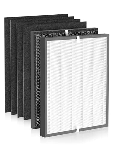 3000 Replacement Filter Compatible with Air Doctor 3000 Air Purifier, 1 Main Filter + 1 Activated Carbon Filters + 4 Pre-Filters,Compare to ADF3001 ADF3002 ADF3003