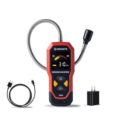 SENSYX Rechargeable HVAC Refrigerant Leak Detector, Halogen Freon Sniffer, Air Conditioning Detection, Automotive Gas Finder (SFD200 Refrigerant Detector)