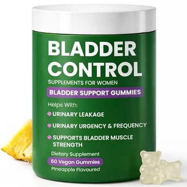 Bladder Control Supplements – Urinary Tract Health for Women | Overactive Bladder Support, UTI Relief & Infection Treatment | Daily Feminine Wellness Gummies – 60 Pineapple Flavor
