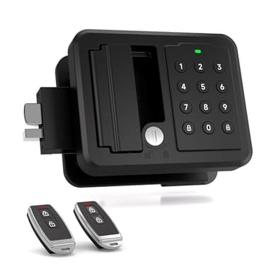 Keyless Entry RV Door Lock with Keypad & Remote, Heavy Duty Camper Door Lock Replacement for Trailers, 5th Wheels, Easy DIY Install, Full Metal Construction
