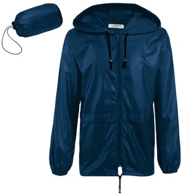 COOFANDY Rain Gear for Men Waterproof Lightweight Raincoats with Hood