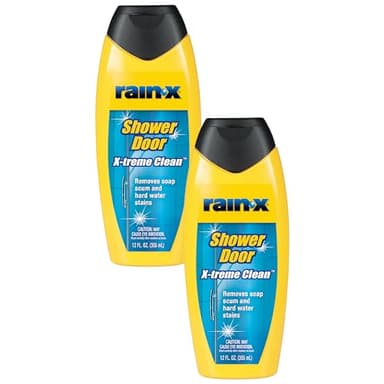 Rain-X 630544 X-Treme Clean Shower Door Cleaner, 12 Fl. Oz, Formulated To Glass Doors - Removes Soap Scum, Dirt, Hard Water Build-up, Calcium, Lime & Rust Stains (Pack of 2)