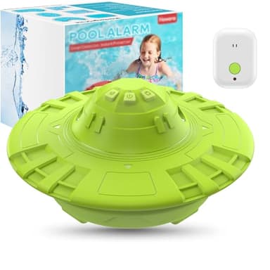 Pool Alarm, Floating Pool Safety Alarms for Inground & Above Ground Pools – Loud 110dB Alert, Adjustable Sensitivity, Protection for Kids & Pets (Green)