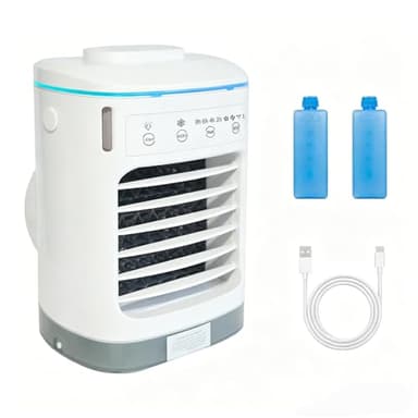 Portable Air Conditioners, 900ML Mini Portable AC Unit with 2-8H Timer,Evaporative Air Cooler Mini Air Conditioner Fan with 4 Speeds,Portable Cooler Fan for Desk, Home, Office, Bedroom, Camping Car