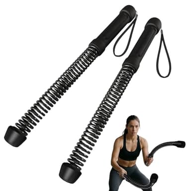 WKNNOXT Ropeless Battle Ropes (2-Pack) Portable Workout Ropes for HIIT Workouts,Cardio & Muscle Training,Low-Impact Cardio Training,Home Gym Equipment for Men & Women