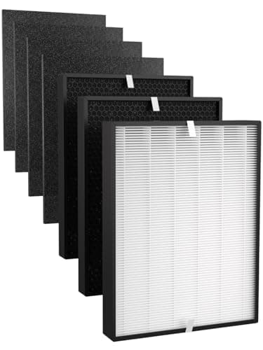 3000 Replacement Filter Compatible with Air Doctor 3000 Air Purifier, 1 Premium Filter + 2 Activated Carbon Filters + 4 Pre-Filters, Durable and Easy to Install