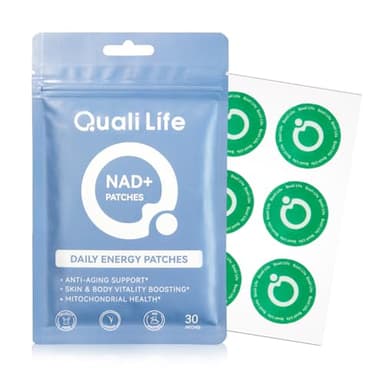NAD+Patches for Women & Men, NMN Patch for Anti-Aging and Energy, Advanced with CoQ10, Nicotinamide, Biotin, 30 Days Supply