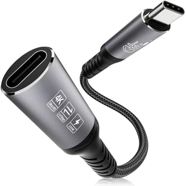 Jnoheefye USB C Extension Cable - 10Gbps Data Transfer, 100W Fast Charging, 4K Video Support, 1FT, 2FT, 3.3FT, 20FT Length, Compatible with MacBook Air M2 Pro, iPad Pro, iPhone 16 Series, and More