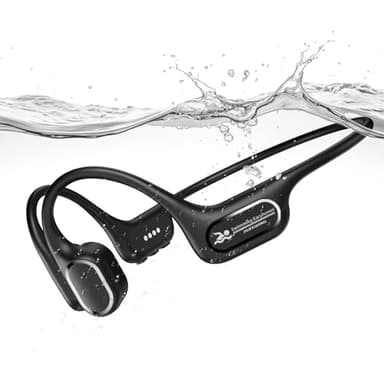 RELAXYO Bone Conduction Swimming Headphones, IP68 Waterproof Earbuds with 32GB MP3, Bluetooth 5.4 Open Ear Sport Earphones, Underwater Headphones for Swimming, Running, Cycling, Marathon-SurfAudio