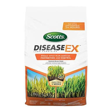 Scotts DiseaseEx Lawn Fungicide for Lawn Care - Controls and Prevents Brown Patch, Pythium Blight and More as Listed, Treats Up to 5,000 sq. ft., 10 lbs.