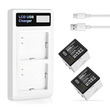 (3500mAh) Battery for Arlo Pro/Pro 2 with Charger Station, Upgrade High Capacity Battery Replacement for Camera A-1 A-1B A-1C VMC4030 VM4230 VM4430 VM4530 VMA4400 VM4230 VMS4120