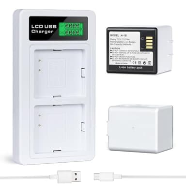 A AMANDA 2 Pack Rechargeable Batteries 7.2V/2440mAh/17.57Wh with Charging Station for Arlo Pro/Pro 2 Cameras(Charger Included)