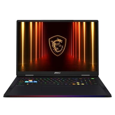 msi Raider 18 HX AI 18” 120Hz UHD+ Gaming Laptop: Intel Core U9-285HX, NVIDIA Geforce RTX 5090, 64GB DDR5, 2TB NVMe SSD, Thunderbolt 5, Wi-Fi 7, Win 11 Pro: Black A2XWJG-069US