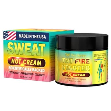TNT Pro Series Hot Sweat Cream – Workout Sweat Gel for Enhanced Sweating – Hot Cream