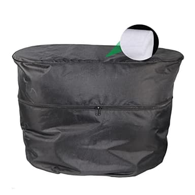 Upgraded Version Double 30lb RV Propane Tank Cover, Camper Propane Tank Cover, for Travel Trailer（Thicker top Cover）