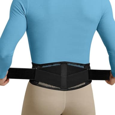 cybryeh Thin & Lightweight Back Brace for Lower Back Pain Relief – Slim, Breathable Back Support Brace for Sciatica, Herniated Disc – Adjustable Lumbar Support Belt for Men & Women, All Day Comfort