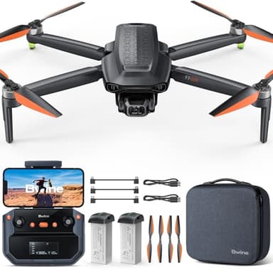 Bwine F7GIM 6K Photo Drone with Camera for Adults, 3-Axis Brushless Gimbal, 4K/30fps Video, GPS Smart Control, Plus 70Mins Flight Time, 10000Ft FPV Digital Transmission and TOF Safety Support