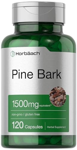 Horbäach Pine Bark Extract Capsules |120 Count | Non-GMO and Gluten Free