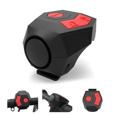 Antfire Electric Bike Horn, 120DB Loud Bike Horn for Adults, USB Rechargeable Bicycle Bell, 2 Sound Modes IP65 Waterproof Bicycle Horn with Alarm for Road Bicycle, Mountain Bike, Scooter