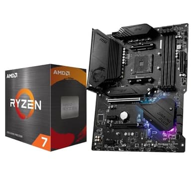 Micro Center AMD Ryzen 7 5800XT Desktop Processor with MSI MPG B550 Gaming Plus V1 Gaming Motherboard (AM4, DDR4, PCIe 4.0, SATA 6Gb/s, M.2, USB 3.2 Gen 2, ATX)