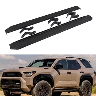 Promrmr 6" Running Boards Side Steps Nerf Bars Fits for Toyota 4Runner N500 2025 2026 Accessories Aluminum & ABS Plastic
