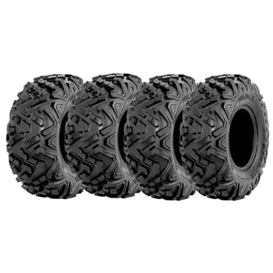 RUNIX ATV UTV Tires, RUNIX TrailFury EX, 25X8.00-12 Front, 25X10.00-12 Rare, Set of 4, All Terrain, 6PR, Tubeless