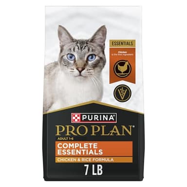 Purina Pro Plan High Protein Cat Food With Probiotics for Cats, Chicken and Rice Formula - 7 lb. Bag