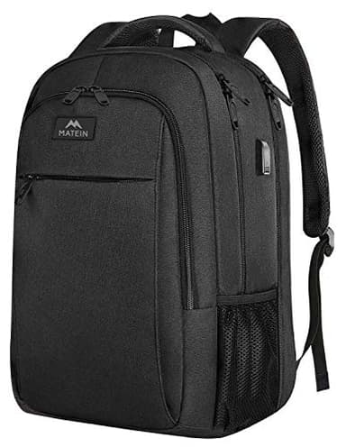 MATEIN Extra Large Backpack, 17 Inch Travel Laptop Backpack, Anti Theft TSA Friendly Business Work College Computer Backpack for Men Women, Black