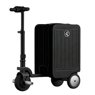 ZYATKSML Electric Scooter Suitcase Smart Rideable Luggage 20" Motorized Suitcase Zipperless Carry-On Luggage for Travel, USB Port & TSA Lock