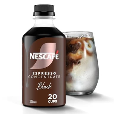 NESCAFÉ Espresso Concentrate Black, Instant Espresso Coffee Concentrate, Cold Brew Style, Iced Coffee Style Drinks, 10 fl oz