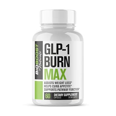 GLP-1 Burn MAX | Weight Loss Pills for Women & Fat Burner for Men + Appetite Suppressant & Energy Supplement | 3rd Party Tested Formula | 5 Powerful Ingredients - 60 Capsules to Lose Weight