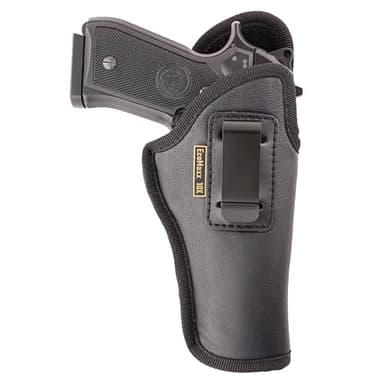 MAXX CARRY IWB Gun Holster Conceal Carry, Soft Leatherette, Optic Ready, Fits: Beretta 92FS, 92X, APX, CZ 75 Full Size, FN 5.7, G 20, G 21, SIG P320, M17, Walther PPQ M2 Q5, Canik TP9 SFX. (Right)
