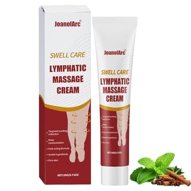 Professional Leg Circulation Balm for Swollen Legs & Feet, Lymphatic Massage Cream for Edema Reduce, Comprehensive Care for All Skin Types, 20g