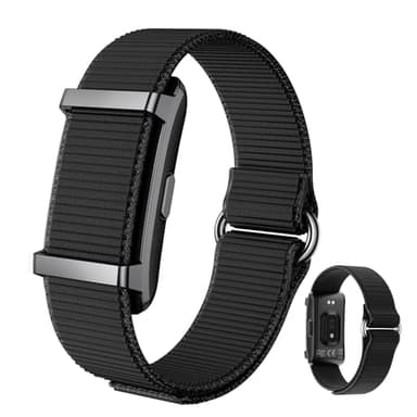 Smart Bracelet Fitness Trackers for Men Women, Smart Watch 24/7 Heart Rate Sleep Stress HRV Monitor, 170+ Sports Modes, 2 Bands, Free APP Black