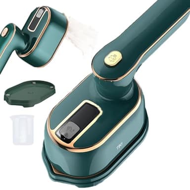 Travel Steamer for Clothes -1000W Small Steam Irons Foldable for Wrinkle Removal, Compact Portable Mini Steamer for Clothes Travel College Dorm Office Home Garment Steamer for Clothes 120V