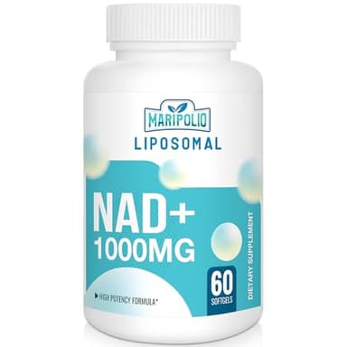 Liposomal NAD+ Supplement 1000 mg | Highest NAD Pontecy | Max Absorption | Pure NAD Supplement | Energy and DNA Repair, Aging Defense, Brain Function | 60 Softgels
