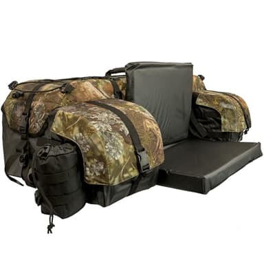 ATV TEK Arch Series Oversized Rear Rack Utility Pack, Padded ATV Cargo Bag - Kings Mountain Shadow Camo