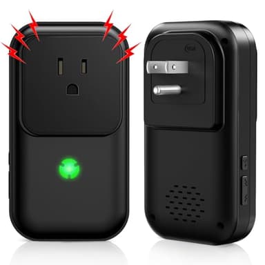 Power Failure Alarm, Freezer Power Outage Alarm 7 Sirens, Freezer Alarm with 0-110dB Adjustable LED Indicator 12H Alert, Power Loss Alarm Monitor for Refrigerator, Sump Pumps, Aquarium