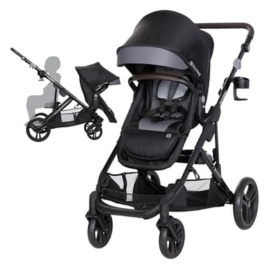Baby Trend Morph Single to Double Modular Stroller, Dash Black