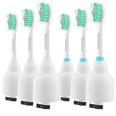 Pisonicleara Replacement Toothbrush Heads(6 Pack) Compatible with Philips Sonicare E-Series Essence CleanCare Elite Advance hx7022/66 Xtreme Brush Refill hx7001