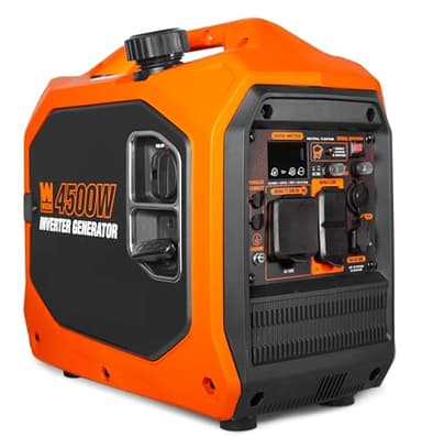 WEN 4500-Watt Inverter Generator, RV-Ready, Quiet, Portable, and Lightweight with Fuel Shut Off and CO Watchdog (56432iX)