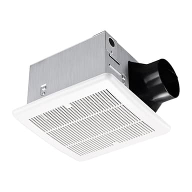 Tech Drive Super Quiet 110 CFM, 1.5 Sone Bathroom Ventilation and Exhaust Fan with Humidity Sensor, No Attic access Needed Installation, Ceiling Mounted Fan,White