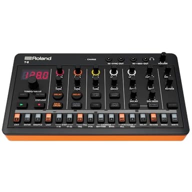 Roland AIRA Compact T-8 BEAT MACHINE | Ultra-Portable Rhythm and Bass Machine with Genuine Roland Sounds | TR-REC Drum Sequencer | Six Rhythm Tracks | Built-in Effects | USB and MIDI Connectivity