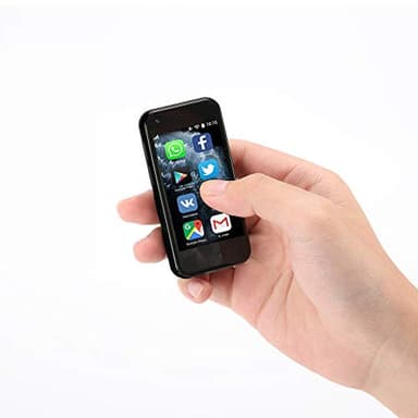 Sudroid Unlocked Mini Smartphone, 2.5 Inch The World's Smallest Cellphone 3G Network Premium Smartphone Quad Core Small Mini Phone (Black)