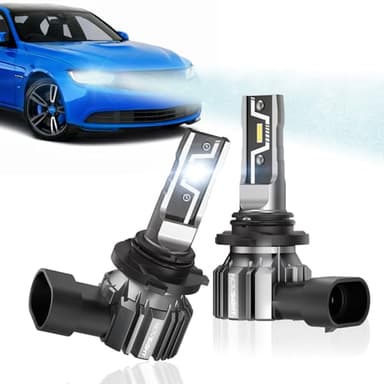 NOVSIGHT H11 H8 H16 LED Fog Light Bulbs - 500% Upgraded Super Brighter 6500K Cool White, 1:1 Design Plug and Play, 50000+ Lifespan, H11 Automotive Fog Lamps, Pack of 2