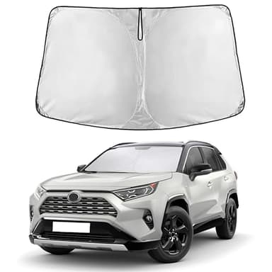 Econour Windshield Sunshade for Toyota RAV4 2019-2024 2025,2026 LE, XLE, Premium, XSE, Limited, SE, TRD Off-Road, Sun Visor for Front Window Sun Shade Cover, UV Blocker & Protector, Car Accessories
